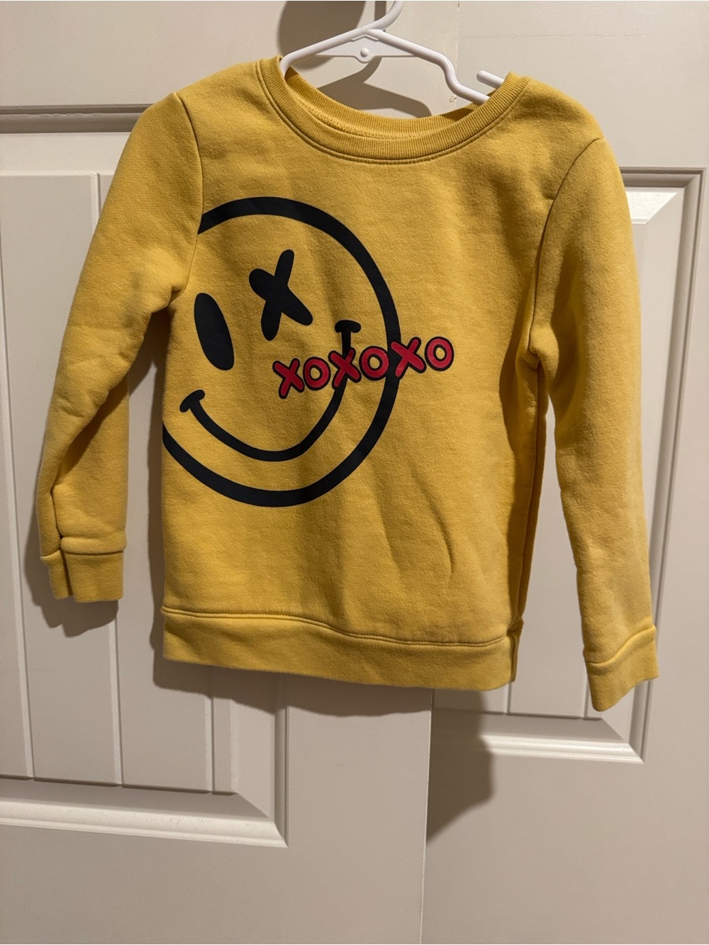 Garanimals Yellow Smile Face Sweatshirt with Red XOXO